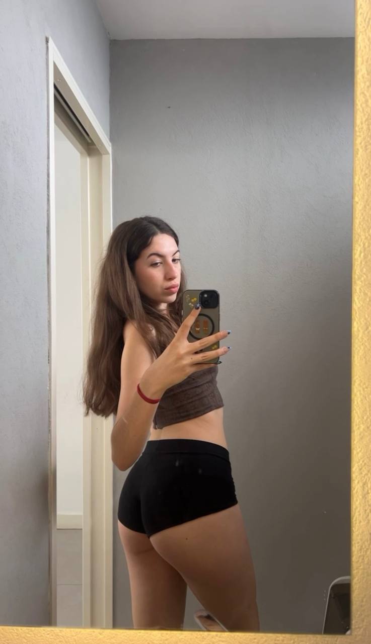 Amber in her underwear in Wroclaw